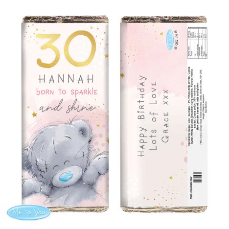 Personalised Me to You Sparkle & Shine 100g Birthday Chocolate Bar £6.99